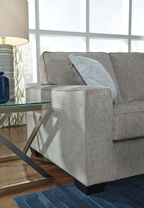 Altari Alloy 2-Piece Sleeper Sectional With Ottoman - Ella Furniture
