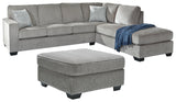 Altari Alloy 2-Piece Sleeper Sectional With Ottoman PKG001813 - 8721408 | 87214S3 - Ella Furniture