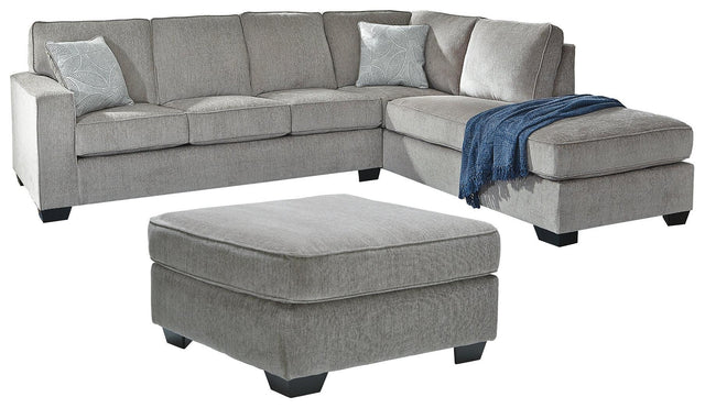 Altari Alloy 2-Piece Sleeper Sectional With Ottoman PKG001813 - 8721408 | 87214S3 - Ella Furniture