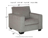Altari Alloy Chair And Ottoman - Ella Furniture