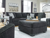 Altari Slate 2-Piece Sectional With Ottoman - Ella Furniture