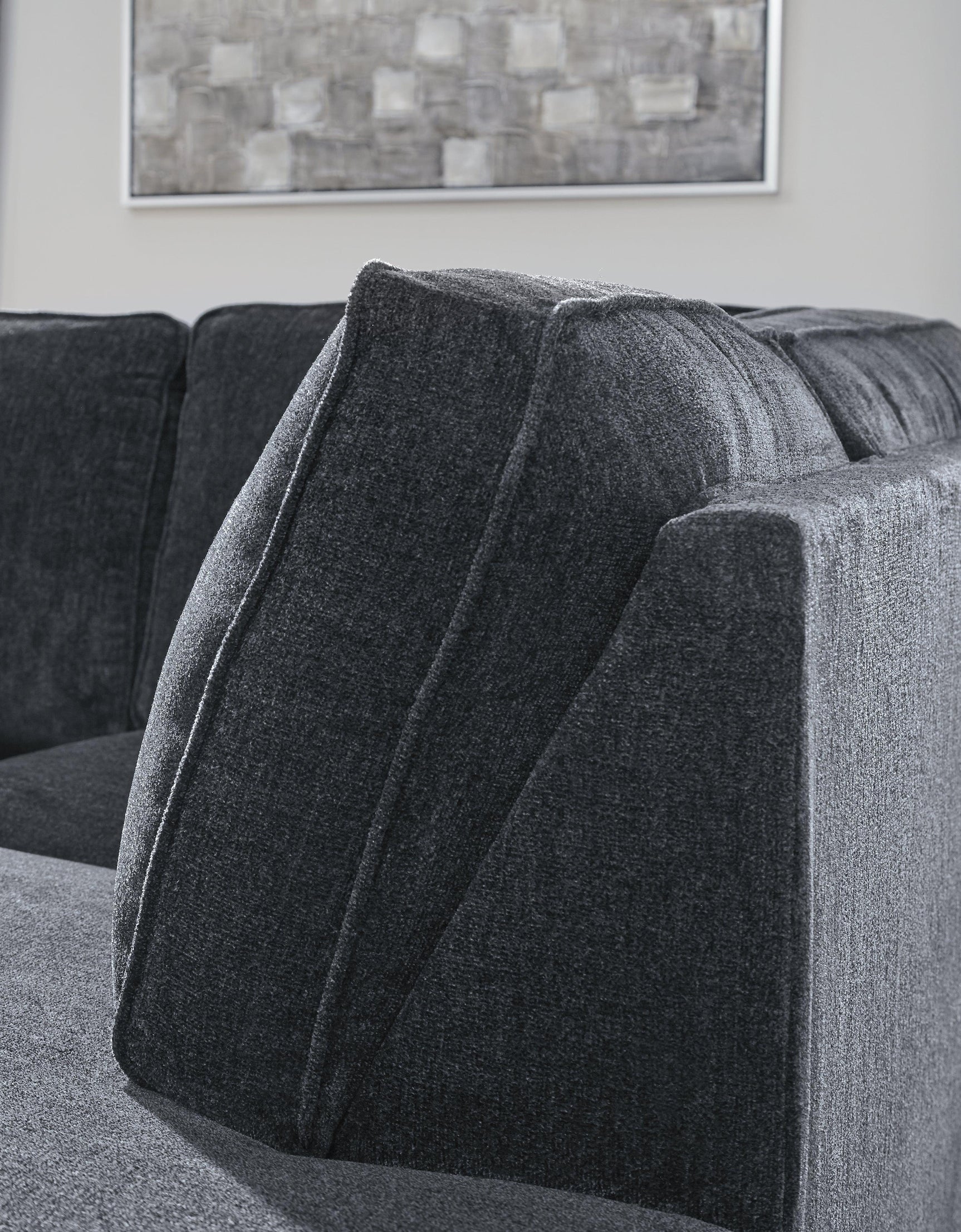 Altari Slate 2-Piece Sectional With Ottoman - Ella Furniture