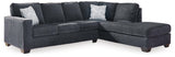 Altari Slate 2-Piece Sleeper Sectional With Ottoman - Ella Furniture