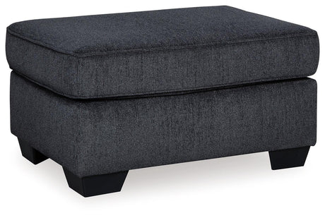 Altari Slate Chair And Ottoman - Ella Furniture