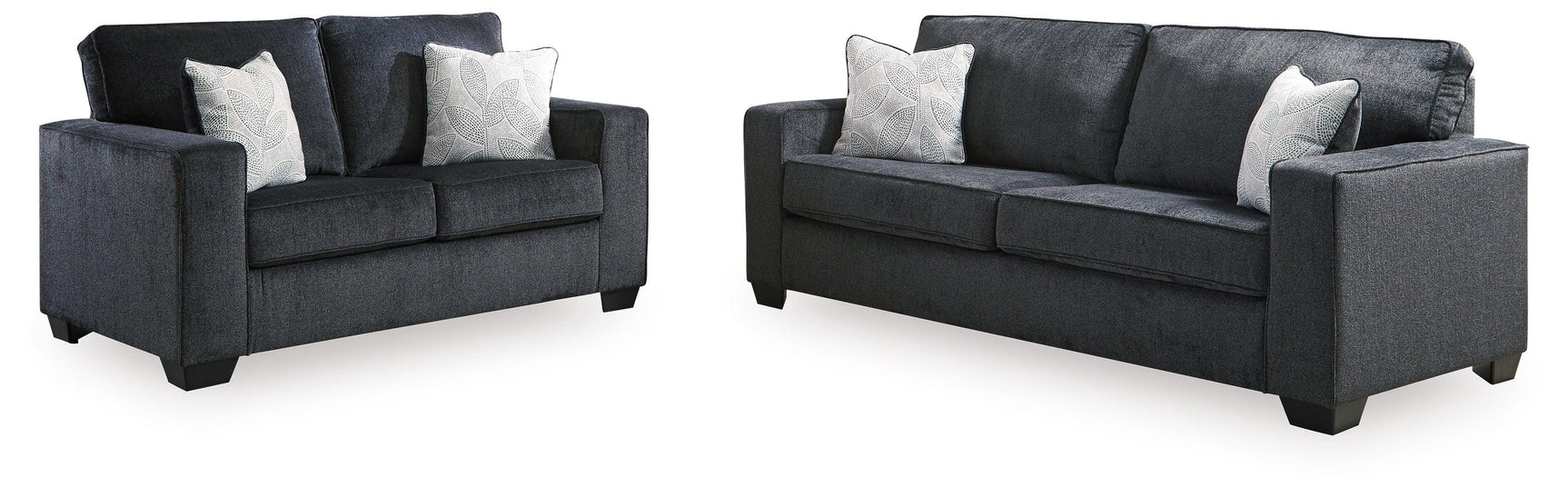 Altari Slate Sofa And Loveseat - Ella Furniture