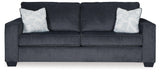 Altari Slate Sofa, Loveseat, Chair And Ottoman - Ella Furniture