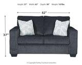 Altari Slate Sofa, Loveseat, Chair And Ottoman - Ella Furniture
