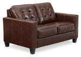 Altonbury Walnut Sofa And Loveseat - Ella Furniture