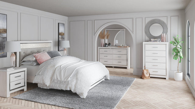 Altyra White Panel Bedroom Set - Ella Furniture