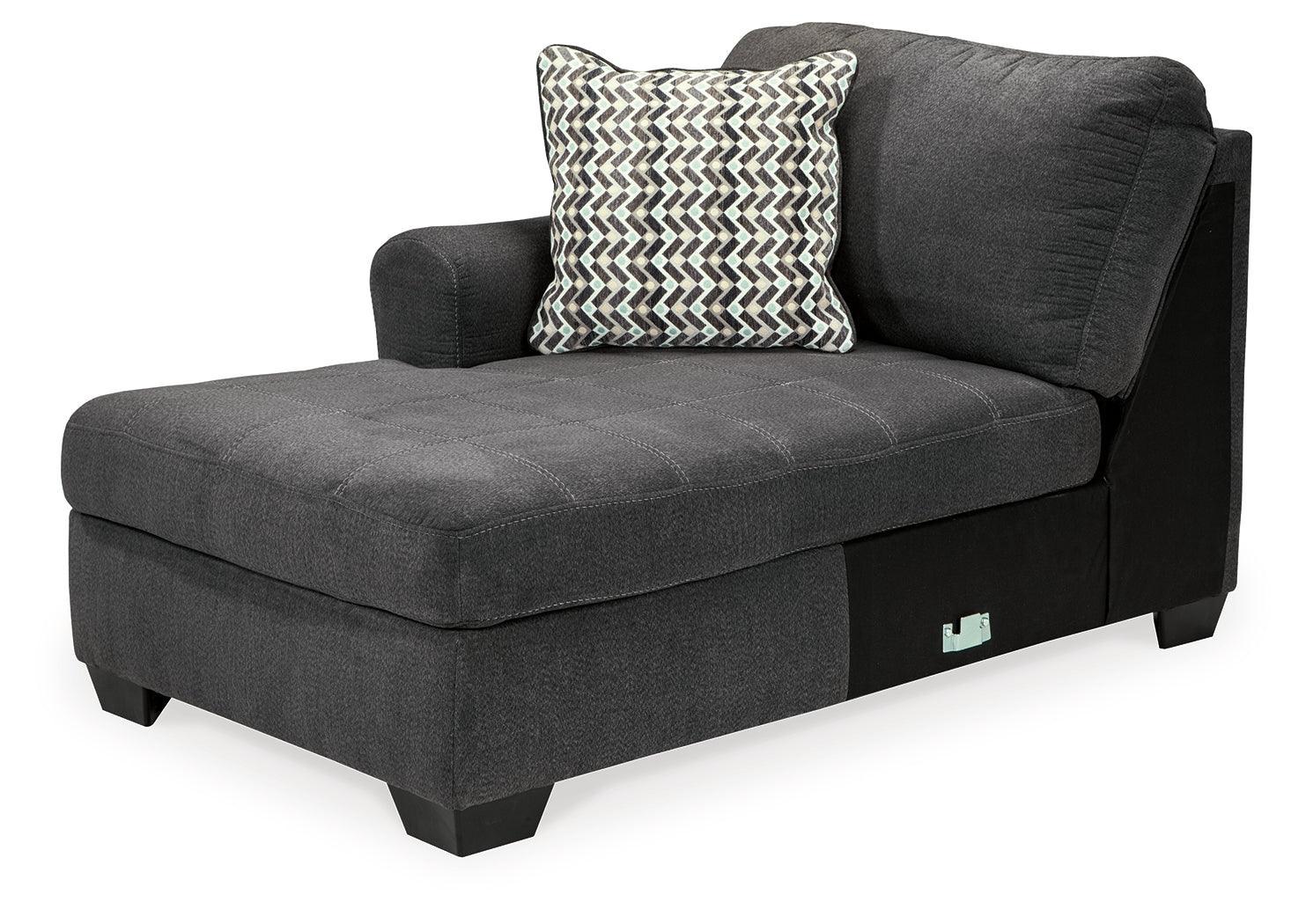 Ambee Slate 3-Piece Sectional With Ottoman PKG010934 - 28620S1 | 2862008 - Ella Furniture