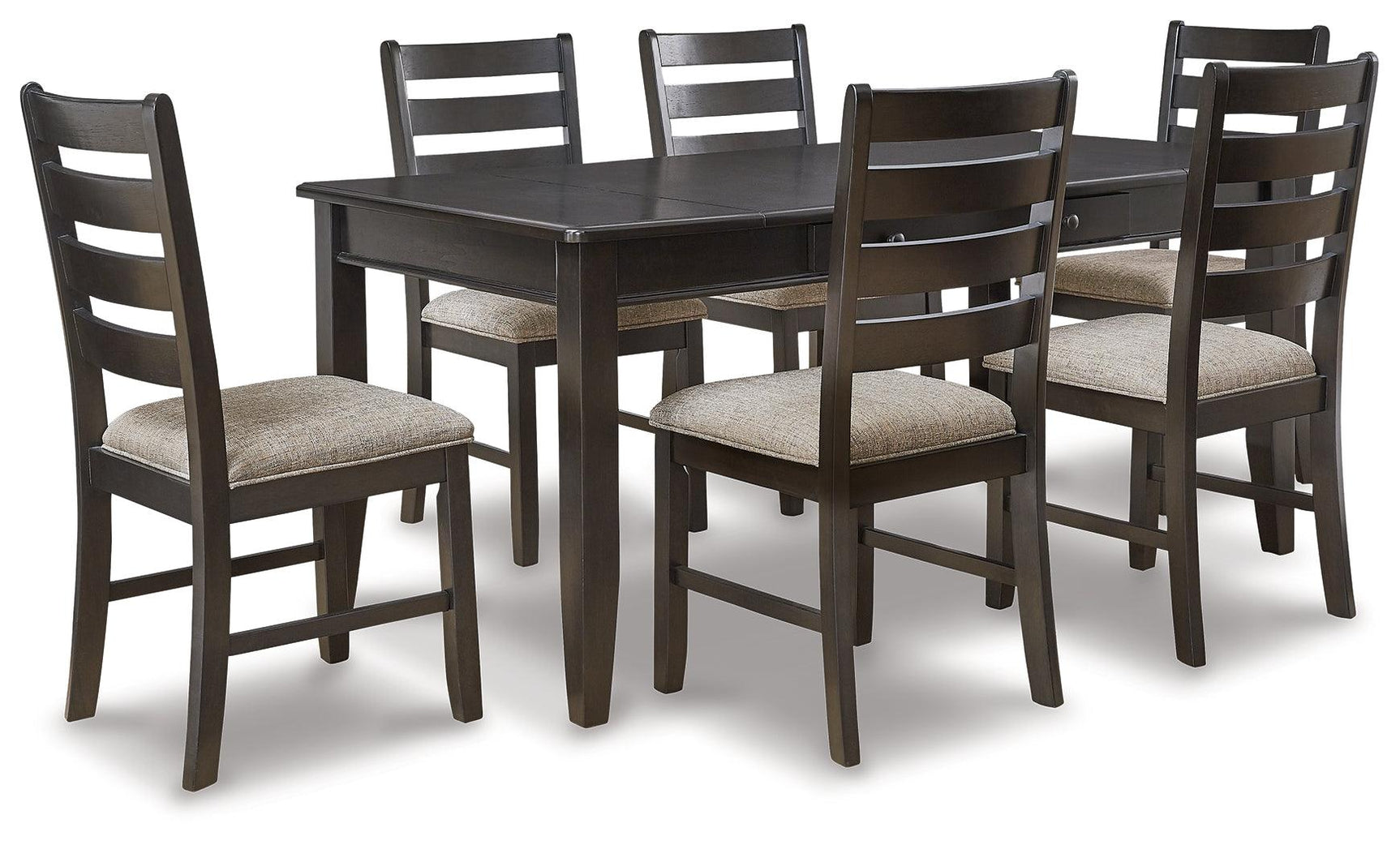 Ambenrock Dark Brown Rectangular Dining Room Set - Ella Furniture