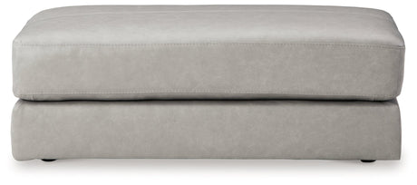 Amiata Glacier 2-Piece Sectional With Ottoman - Ella Furniture
