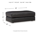 Amiata Onyx Chair And Ottoman - Ella Furniture