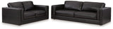 Amiata Onyx Sofa And Loveseat - Ella Furniture