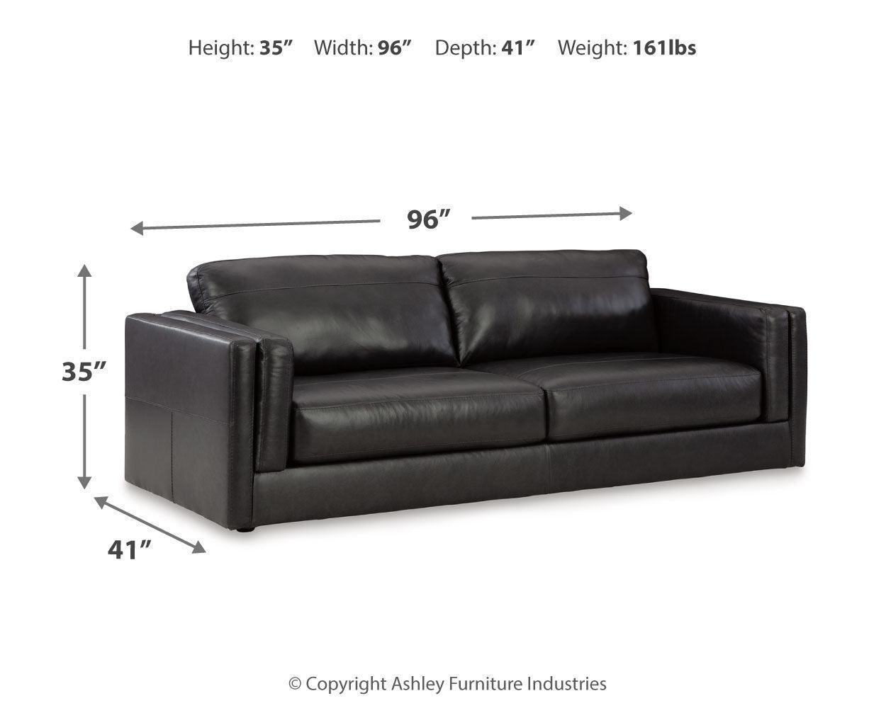 Amiata Onyx Sofa, Loveseat, Chair And Ottoman - Ella Furniture