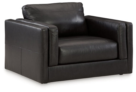 Amiata Onyx Sofa, Loveseat, Chair And Ottoman - Ella Furniture