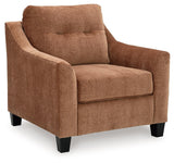 Amity Bay Clay Chenille Chair - Ella Furniture