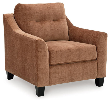 Amity Bay Clay Chenille Chair - Ella Furniture