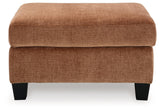 Amity Bay Clay Chenille Ottoman - Ella Furniture
