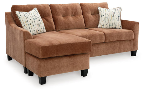 Amity Bay Clay Chenille Queen Sofa Chaise Sleeper - Ella Furniture