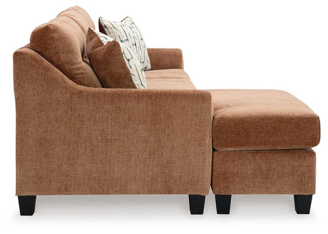 Amity Bay Clay Chenille Queen Sofa Chaise Sleeper - Ella Furniture