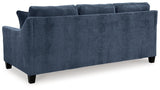 Amity Bay Ink Chenille Queen Sofa Chaise Sleeper - Ella Furniture