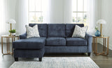 Amity Bay Ink Chenille Sofa Chaise - Ella Furniture