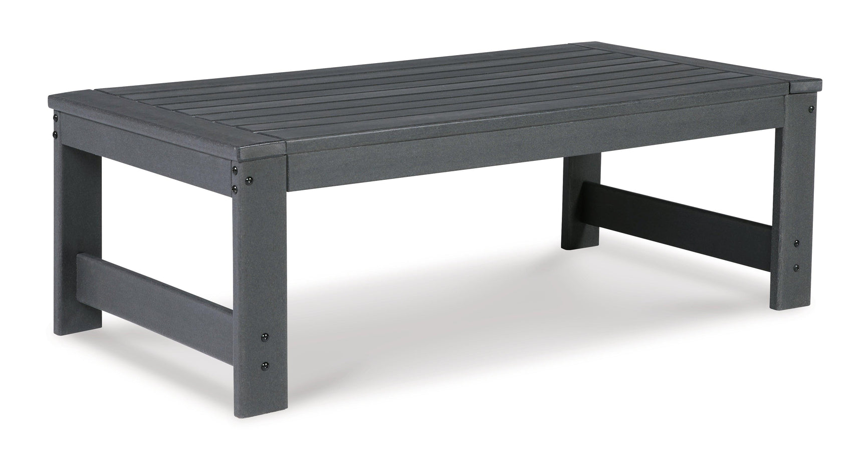 Amora Charcoal Gray Outdoor Sofa, Loveseat And 2 Lounge Chairs With Coffee Table And 2 End Tables - Ella Furniture