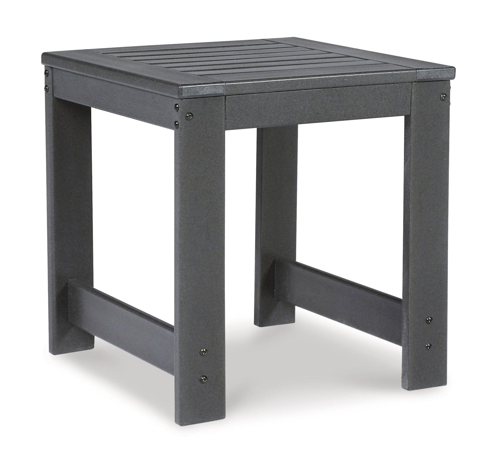 Amora Charcoal Gray Outdoor Sofa, Loveseat And 2 Lounge Chairs With Coffee Table And 2 End Tables - Ella Furniture