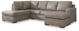 Amuleto Desert Leather 2-Piece Sectional with Chaise view 2