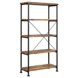 ANALIESE COLLECTION Analiese 2-piece 3-drawer Writing Desk Set Antique Nutmeg and Black 801541-S2 - Ella Furniture