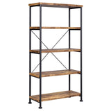 ANALIESE COLLECTION Analiese 2-piece 3-drawer Writing Desk Set Antique Nutmeg and Black 801541-S2 - Ella Furniture
