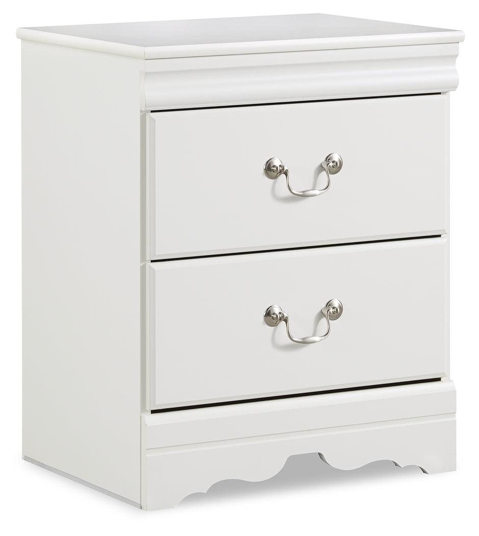 Anarasia White Sleigh Bedroom Set - Ella Furniture