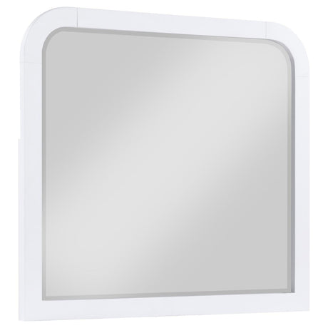 Anastasia Dresser Mirror Pearl White 224754 - Ella Furniture
