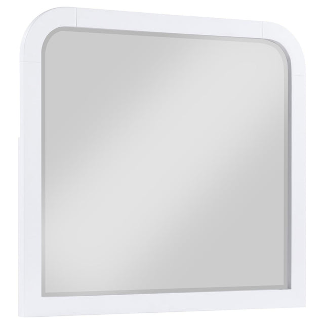 Anastasia Dresser Mirror Pearl White 224754 - Ella Furniture