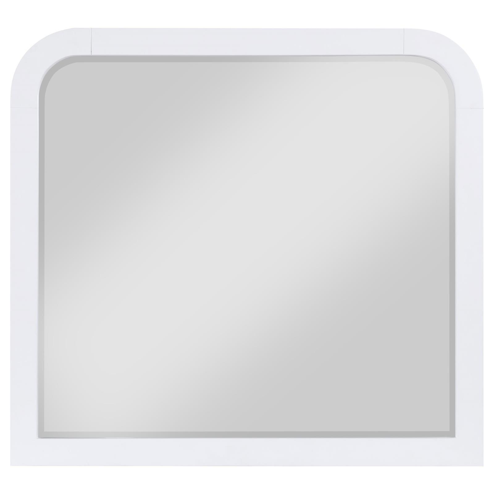 Anastasia Dresser Mirror Pearl White 224754 - Ella Furniture