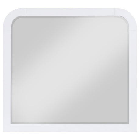 Anastasia Dresser Mirror Pearl White 224754 - Ella Furniture