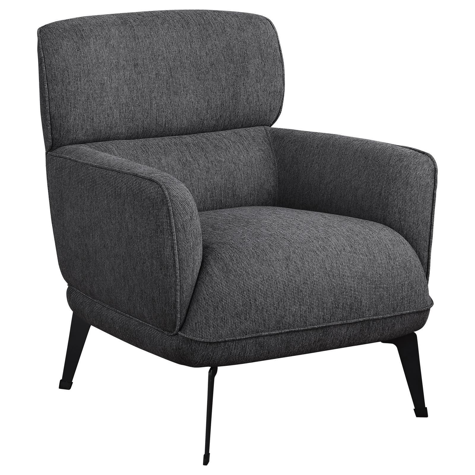 Andrea Collection Andrea Heavy Duty High Back Accent Chair Grey 903082 - Ella Furniture