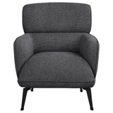 Andrea Collection Andrea Heavy Duty High Back Accent Chair Grey 903082 - Ella Furniture