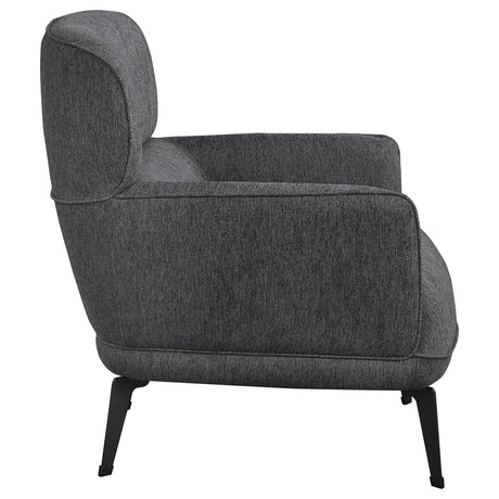 Andrea Collection Andrea Heavy Duty High Back Accent Chair Grey 903082 - Ella Furniture