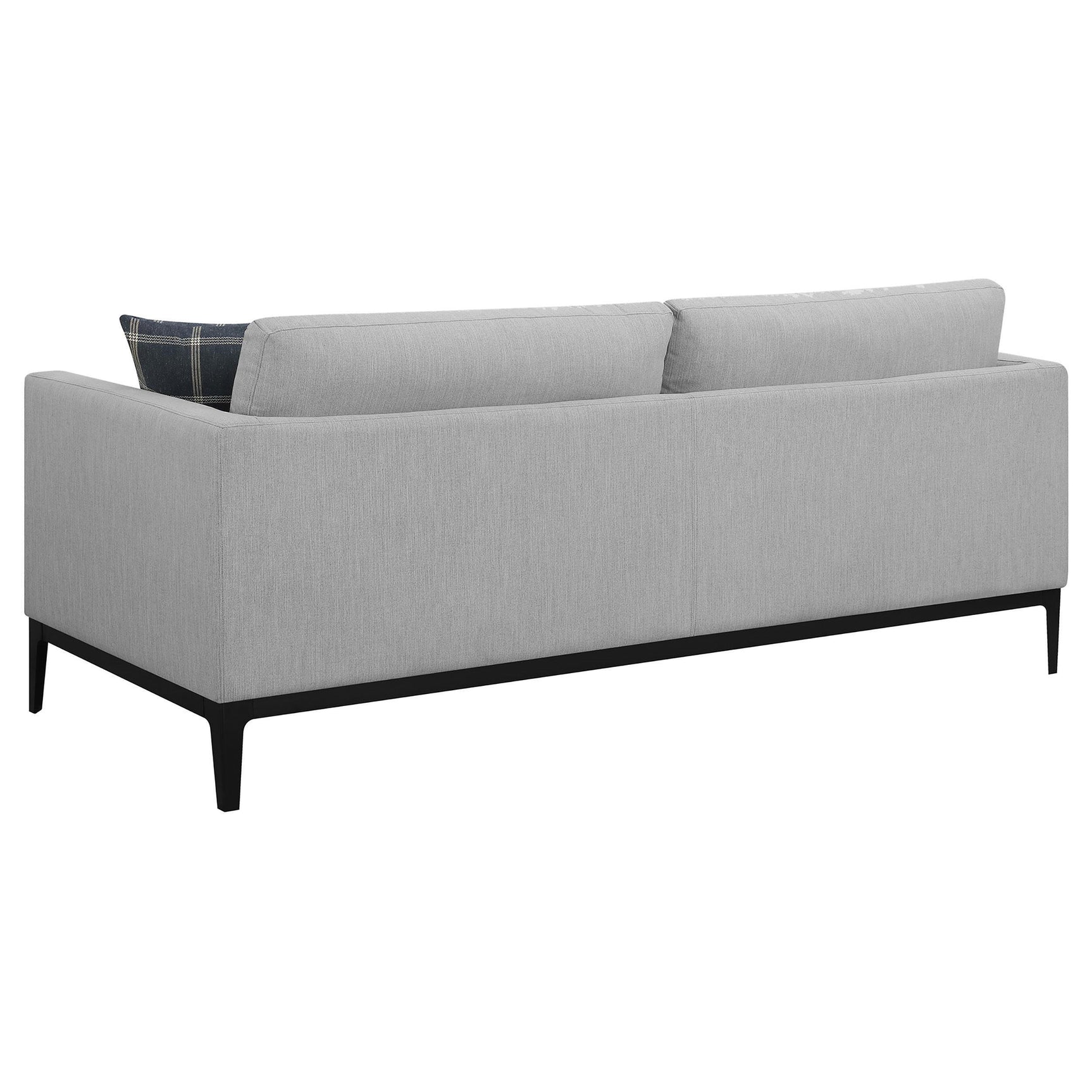 Apperson Apperso 2-piece Upholstered Track Arm Sofa Set Light Grey 508681-S2 - Ella Furniture