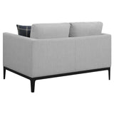 Apperson Apperso 2-piece Upholstered Track Arm Sofa Set Light Grey 508681-S2 - Ella Furniture