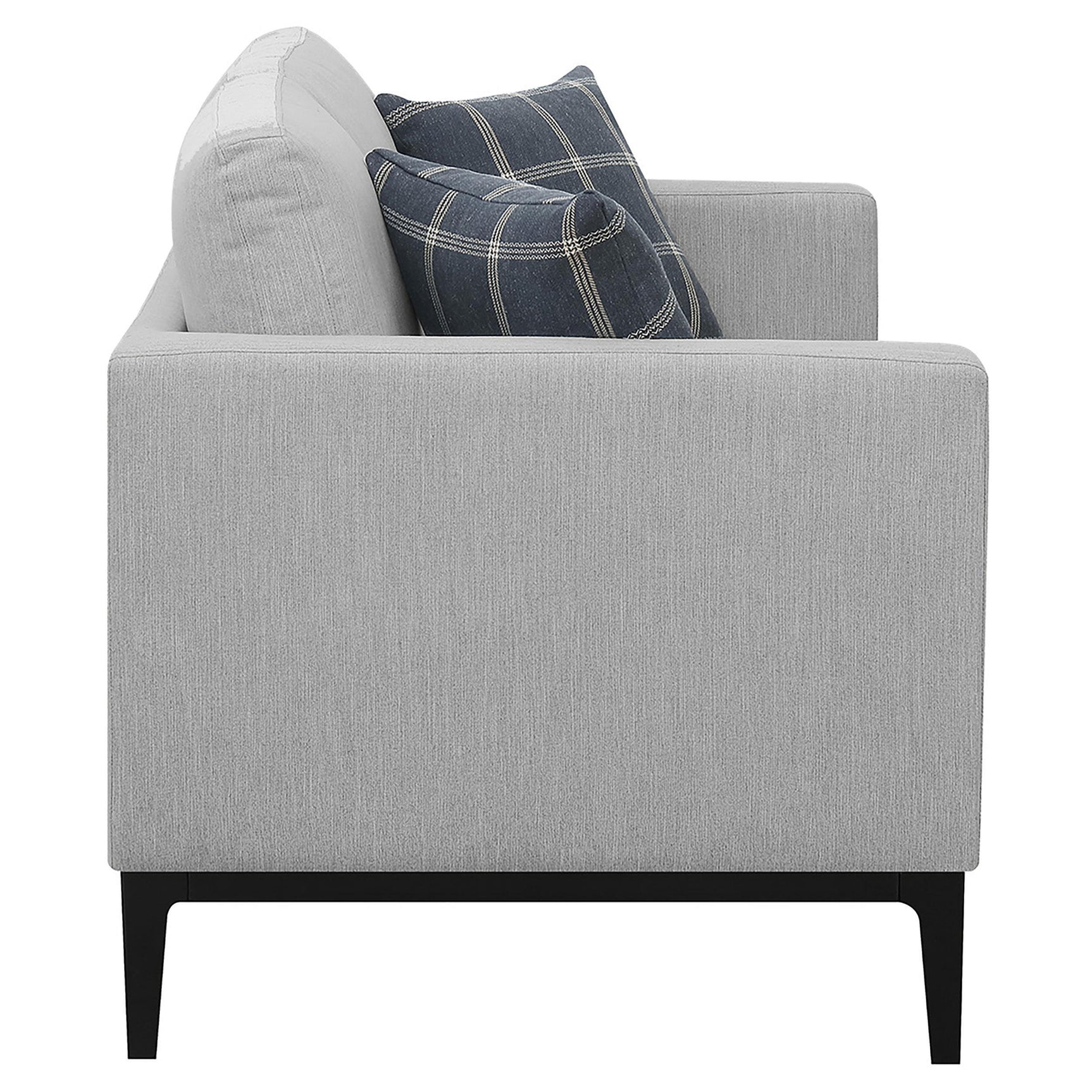 Apperson Apperso 2-piece Upholstered Track Arm Sofa Set Light Grey 508681-S2 - Ella Furniture