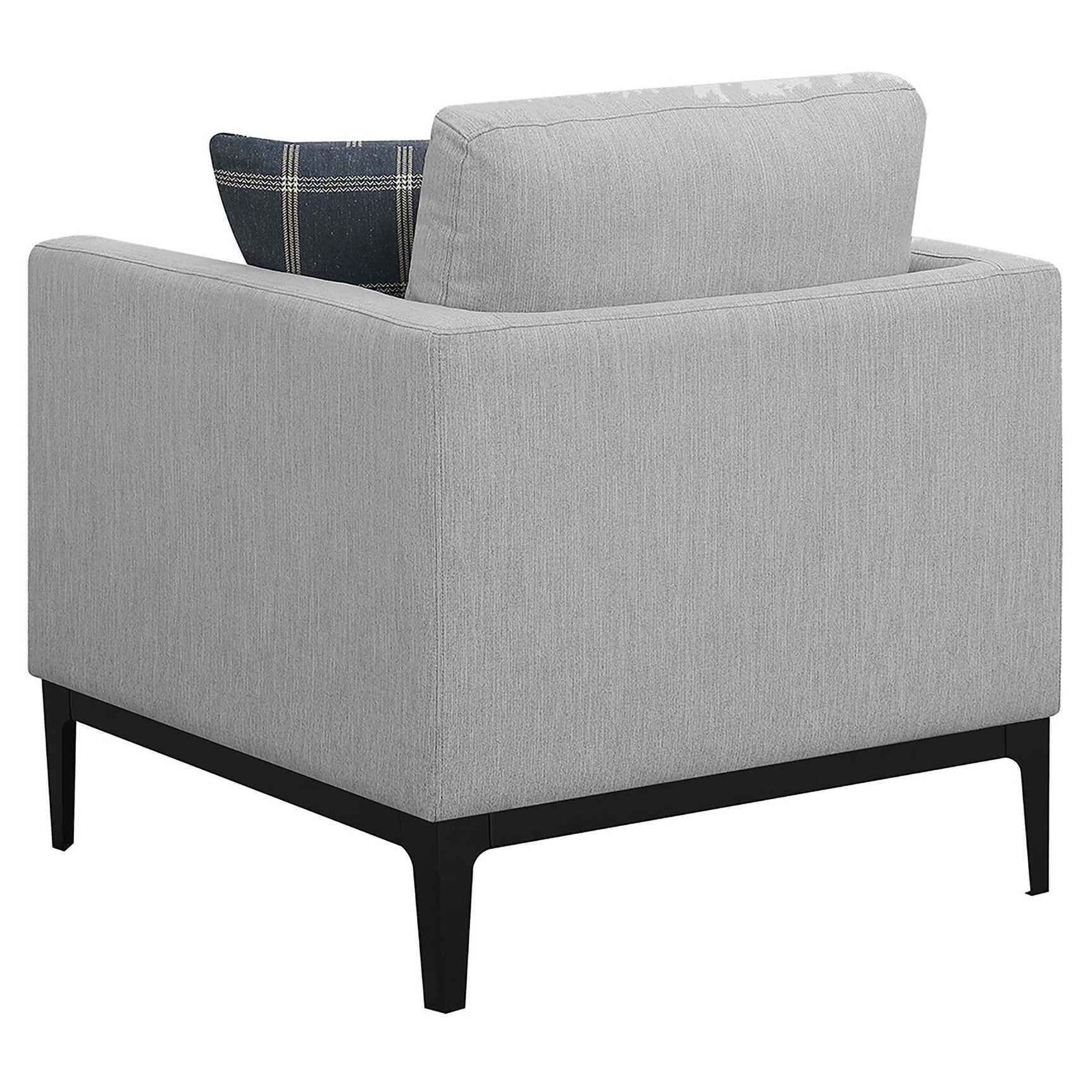 Apperson Apperso 3-piece Upholstered Track Arm Sofa Set Light Grey 508681-S3 - Ella Furniture