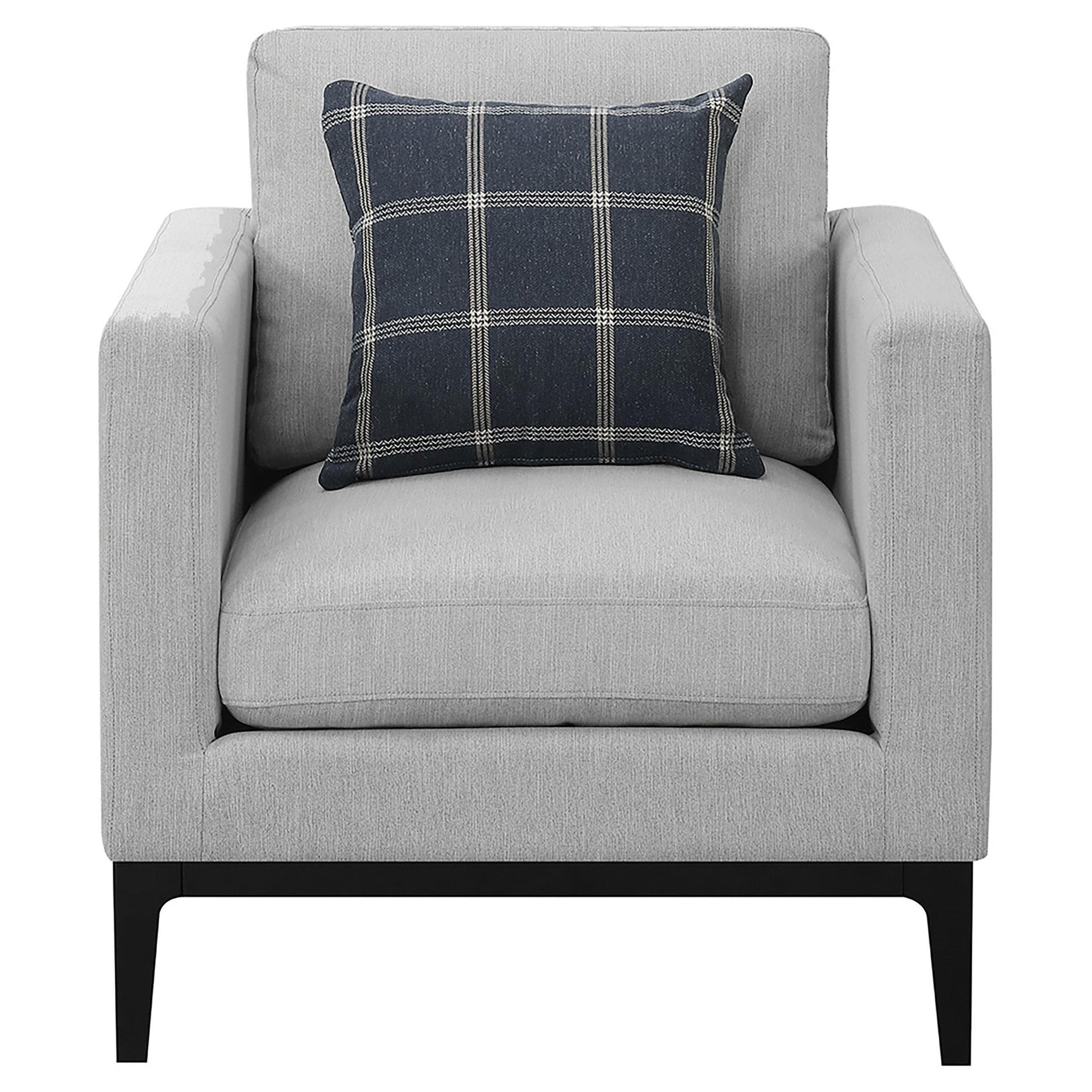 Apperson Apperso 3-piece Upholstered Track Arm Sofa Set Light Grey 508681-S3 - Ella Furniture