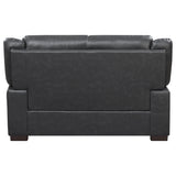 Arabella Arabella Brown Faux Leather Three-Piece Living Room Set 506591-S3 - Ella Furniture