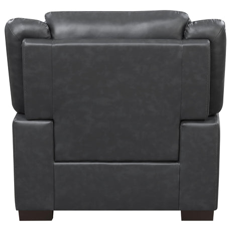 Arabella Arabella Brown Faux Leather Three-Piece Living Room Set 506591-S3 - Ella Furniture