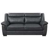 Arabella Arabella Brown Faux Leather Two-Piece Living Room Set 506591-S2 - Ella Furniture