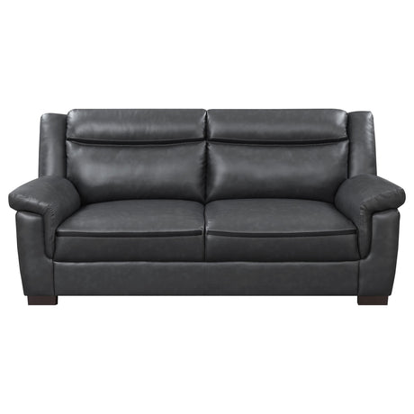 Arabella Arabella Brown Faux Leather Two-Piece Living Room Set 506591-S2 - Ella Furniture