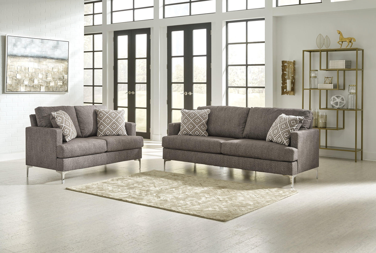 Arcola Java Sofa And Loveseat - Ella Furniture